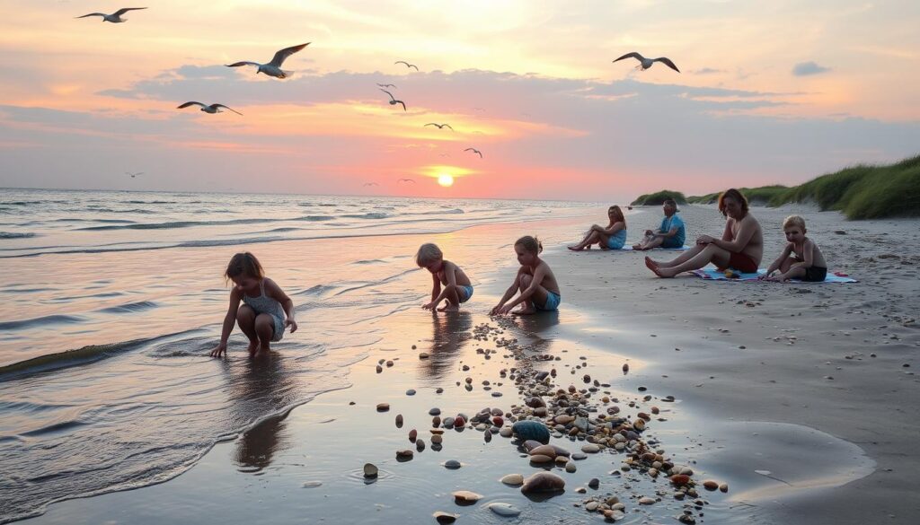 Familienaktivitäten am Wattenmeer